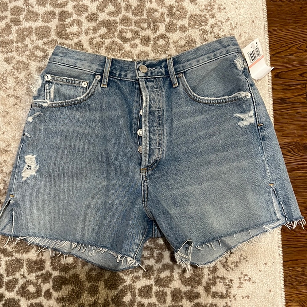NWT Agolde Dee Super High Rise Shorts